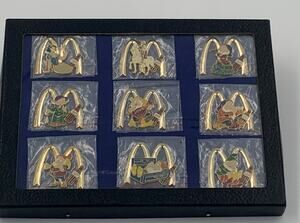 McDonalds Coca Cola Snow White and the 7 Dwarfs Promotional Lapel Pins
